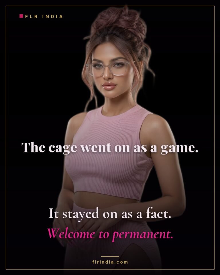 Locktober caption — wife turns a Locktober game into permanent chastity for her husband.