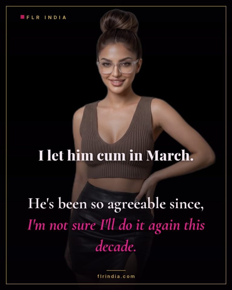 Orgasm denial caption — wife let her husband finish once in March and is in no hurry to repeat it.