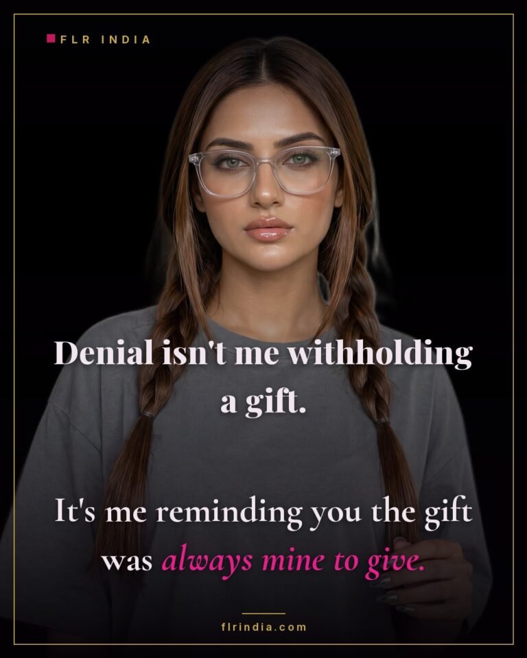 Orgasm denial caption — wife frames her husband's release as a gift that was always hers to grant.