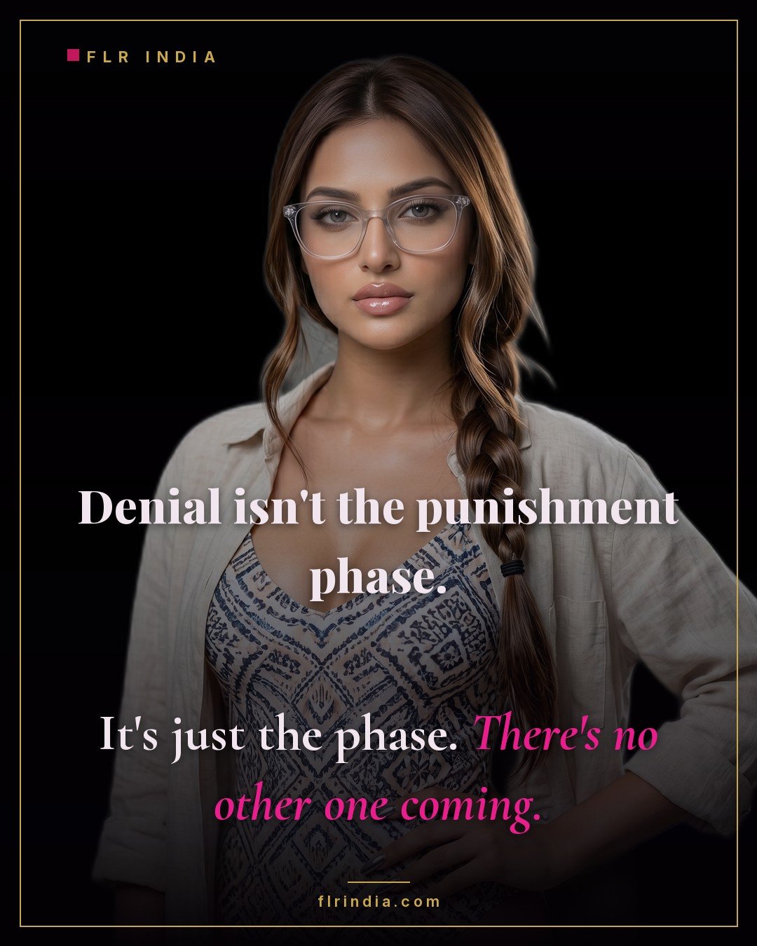 Orgasm denial caption — keyholder wife tells her husband denial isn't a phase before something else, it's permanent.