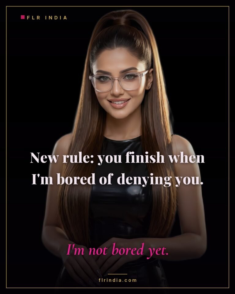 Orgasm denial caption — wife will only let her husband finish once she tires of denying him.
