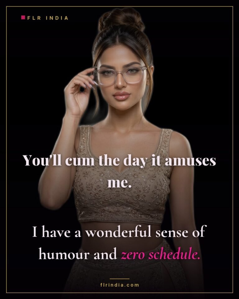 Orgasm denial caption — wife grants release only when it amuses her, on no schedule.