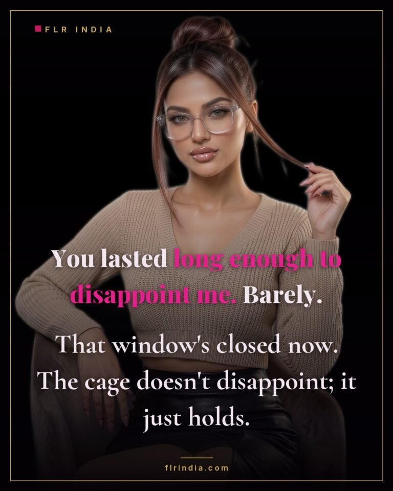 Premature ejaculation caption — wife says her husband lasts only long enough to disappoint, so she keeps him caged.