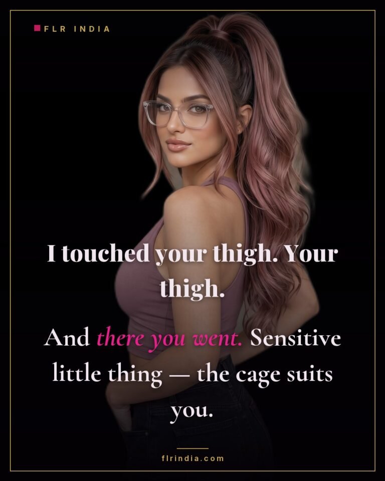 Premature ejaculation caption — wife teases her husband for finishing when she only touched his thigh.