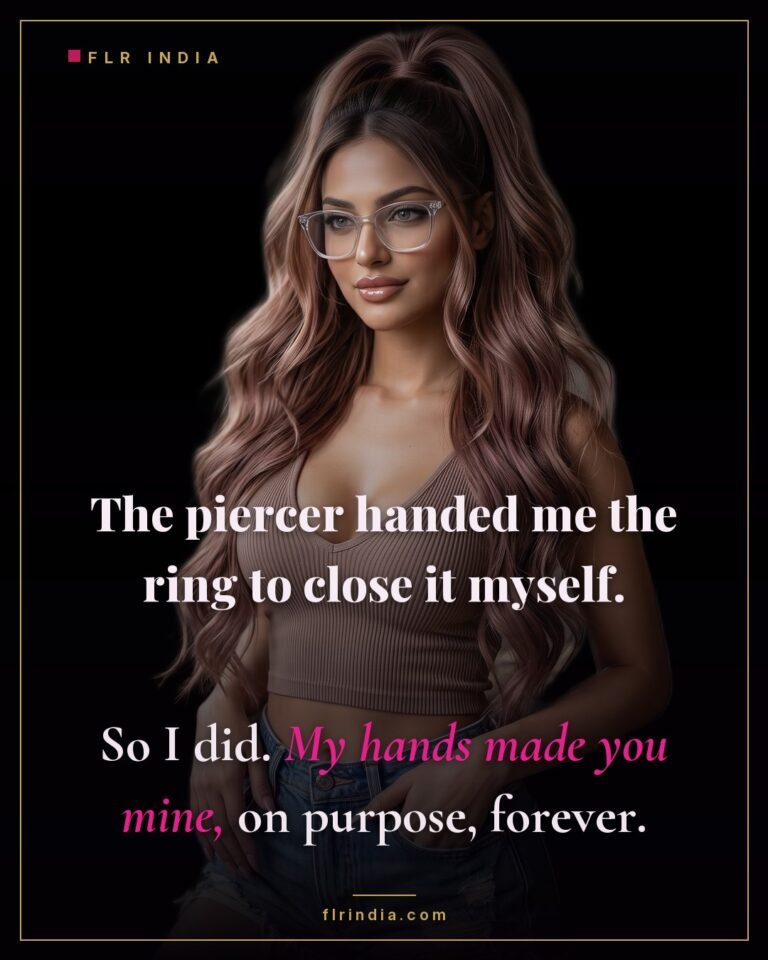 Prince Albert chastity caption — wife personally closed the ring that locks his cage, making him hers forever.