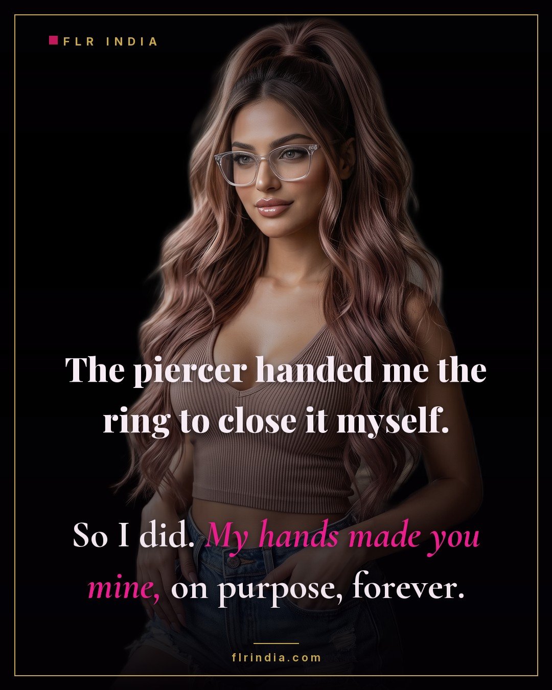 Prince Albert chastity caption — wife personally closed the ring that locks his cage, making him hers forever.