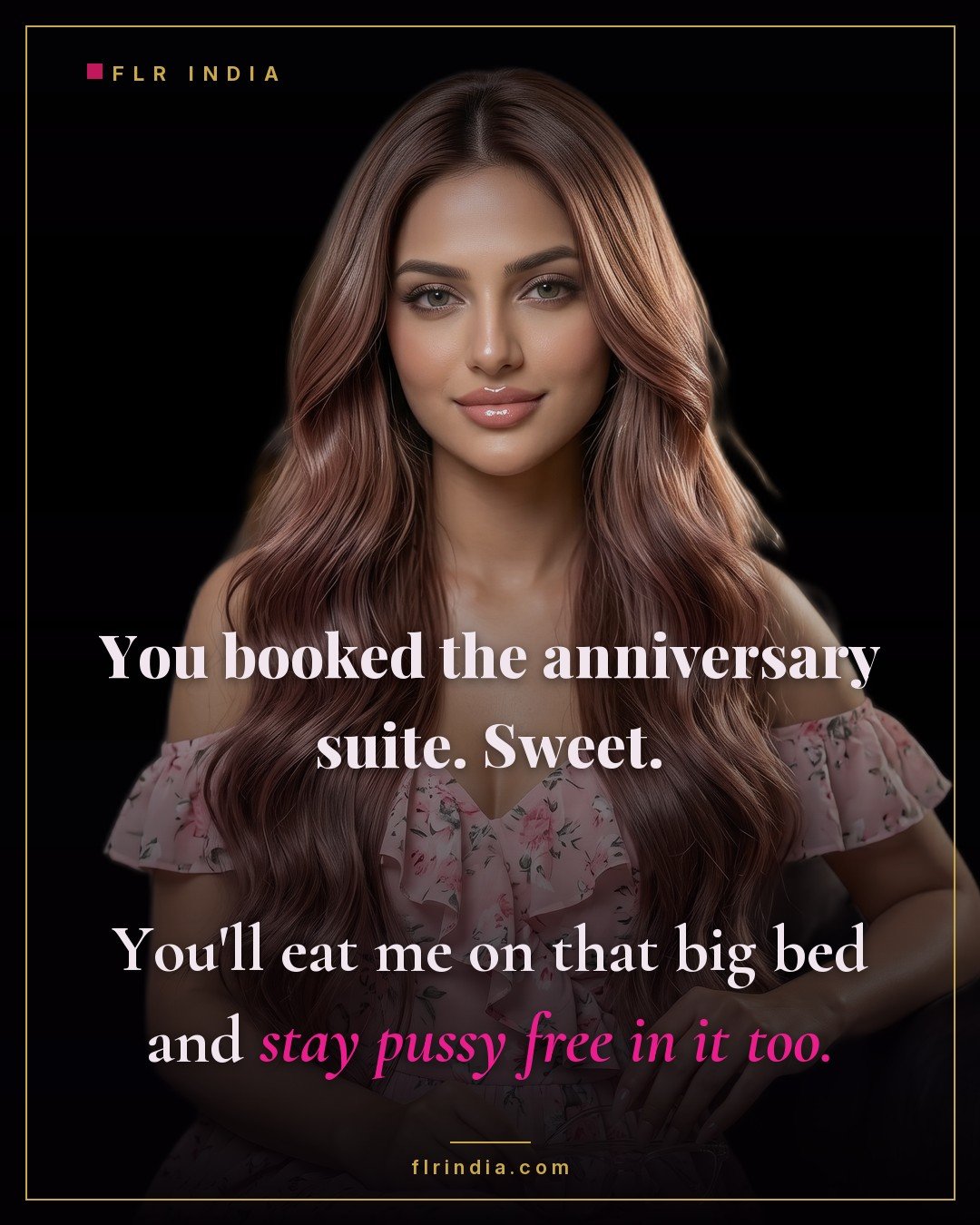 Pussy free caption — wife tells her husband he'll serve her orally on their anniversary and stay pussy free.