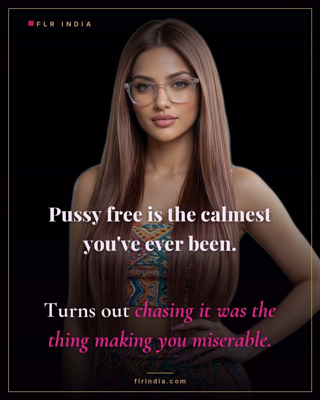 Pussy free caption — wife observes her pussy free husband is calmer now that he's stopped chasing sex.