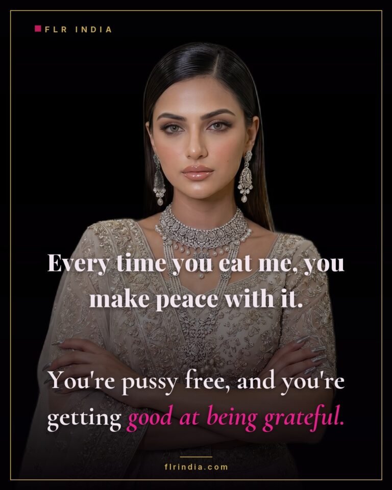 Pussy free caption — wife notes her husband growing grateful for his pussy-free service.