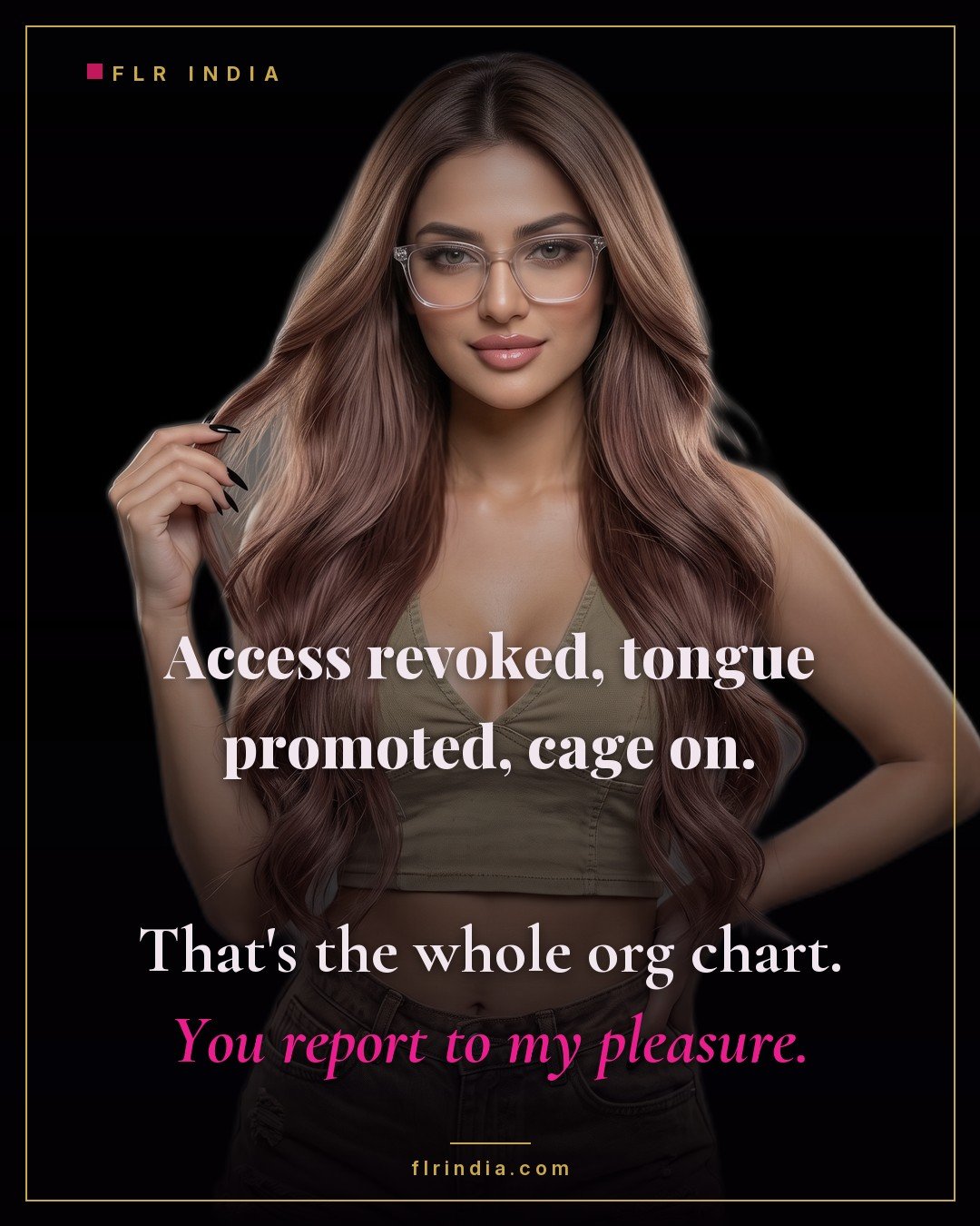 Pussy free caption — wife lays out the pussy free arrangement: access revoked, oral duty, cage on.