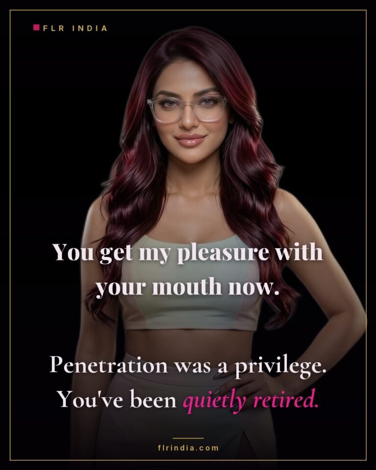 Pussy free caption — wife retires her husband's penetration and assigns him oral service.
