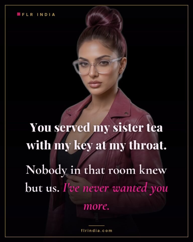 Keyholder caption — husband serves tea while his wife wears his key openly at her throat.