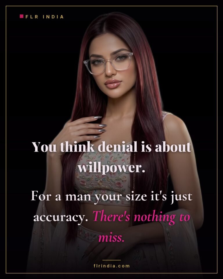 SPH caption — wife jokes her small husband's denial costs him nothing worth missing.