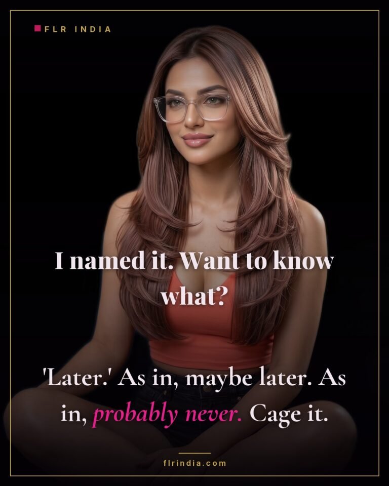 SPH caption — wife nicknames her small husband's penis 'Later,' meaning probably never.