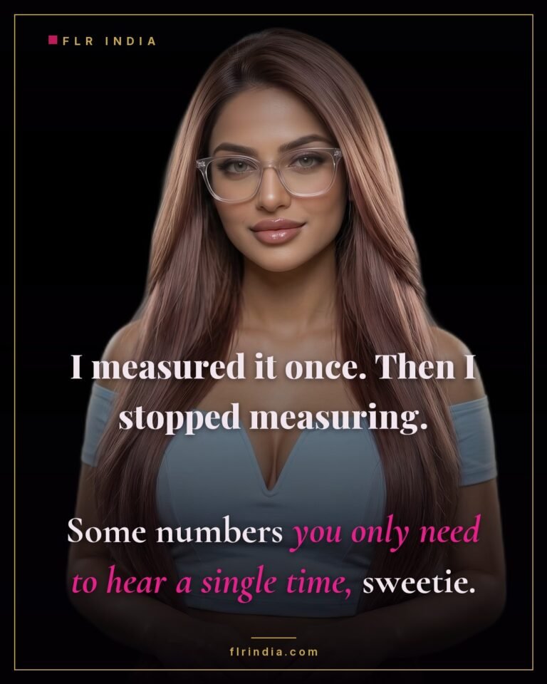 SPH caption — wife mocks her husband's small size, saying one measurement was enough.