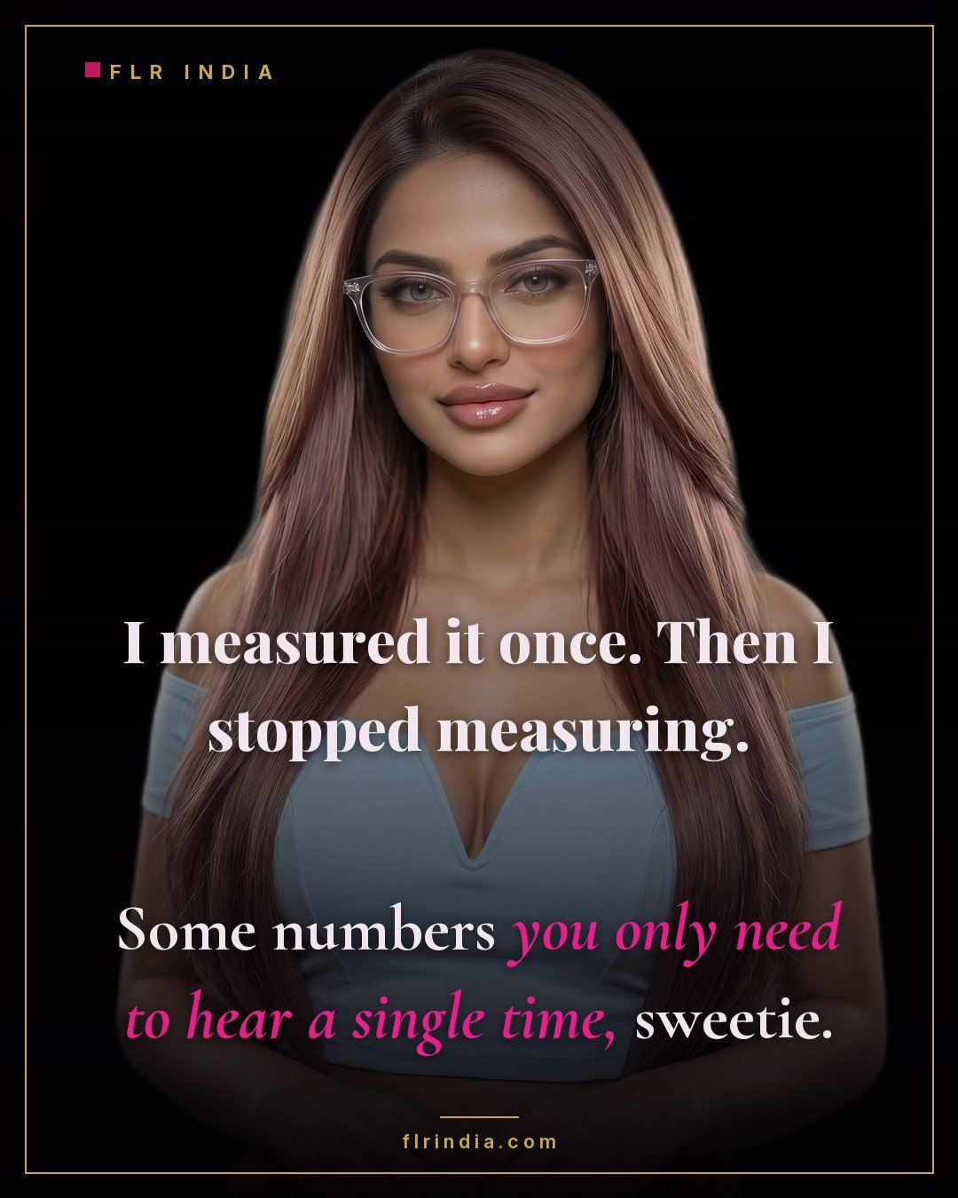 SPH caption — wife mocks her husband's small size, saying one measurement was enough.
