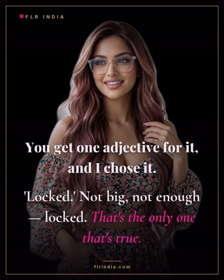 SPH caption — wife assigns her small husband's penis a single true adjective: locked.