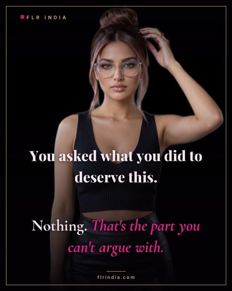 Strict FLR chastity caption — strict wife tells her husband he did nothing to deserve it, which he can't argue with.