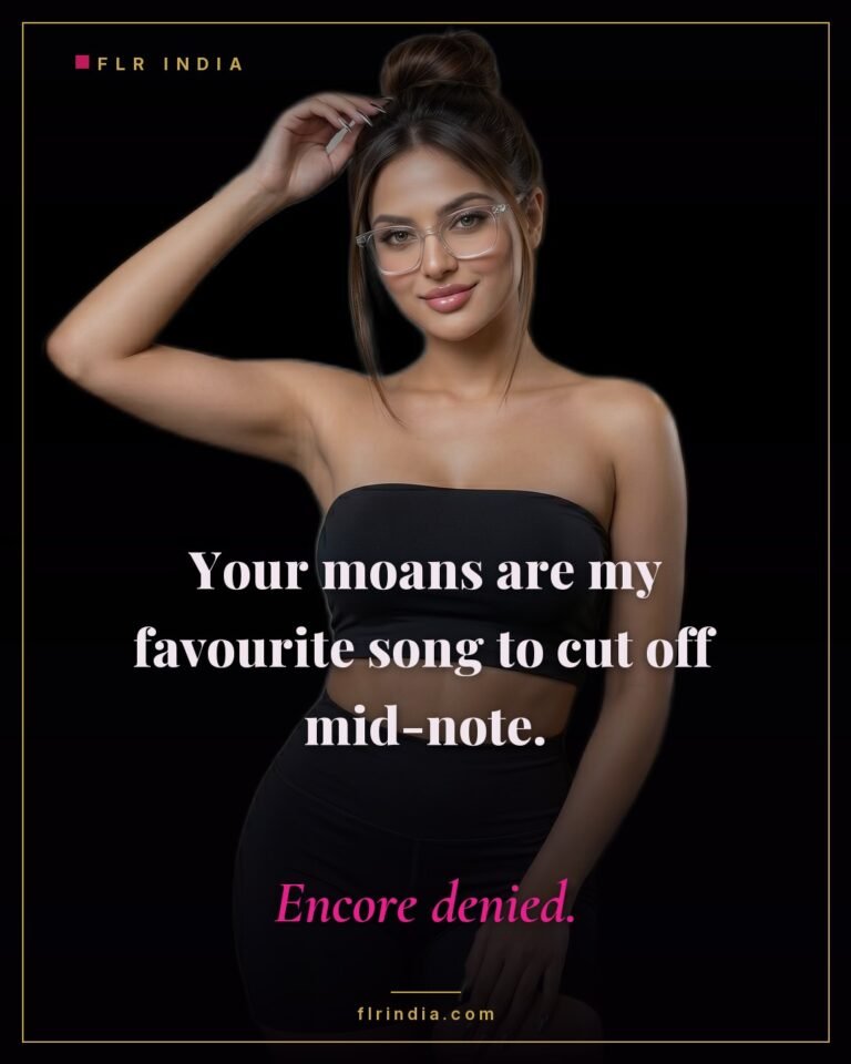 Tease and denial caption — wife cuts off her husband's pleasure mid-note and denies the encore.