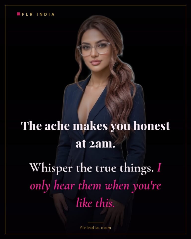 Intimate wife-voice chastity caption — wife notices her denied husband is most honest and tender late at night.