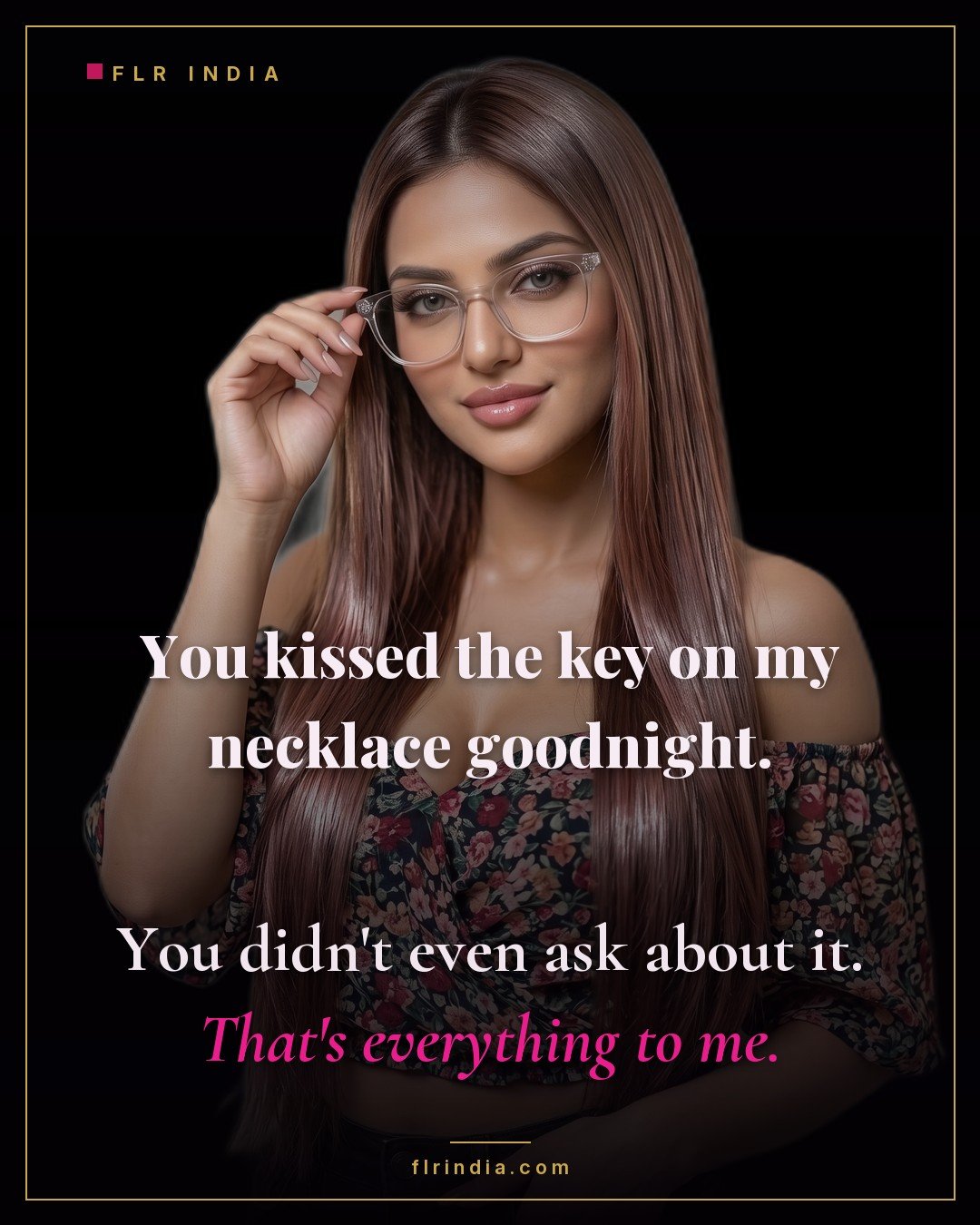 Intimate wife-voice chastity caption — wife is moved that her husband kisses her key goodnight without asking for it.