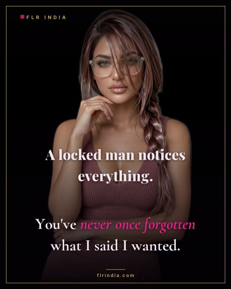 Femdom chastity caption — being locked has made him remember everything she says.