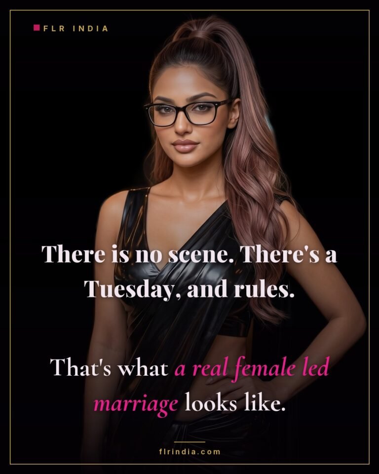 Femdom caption — a real female led marriage is ordinary days with firm rules.