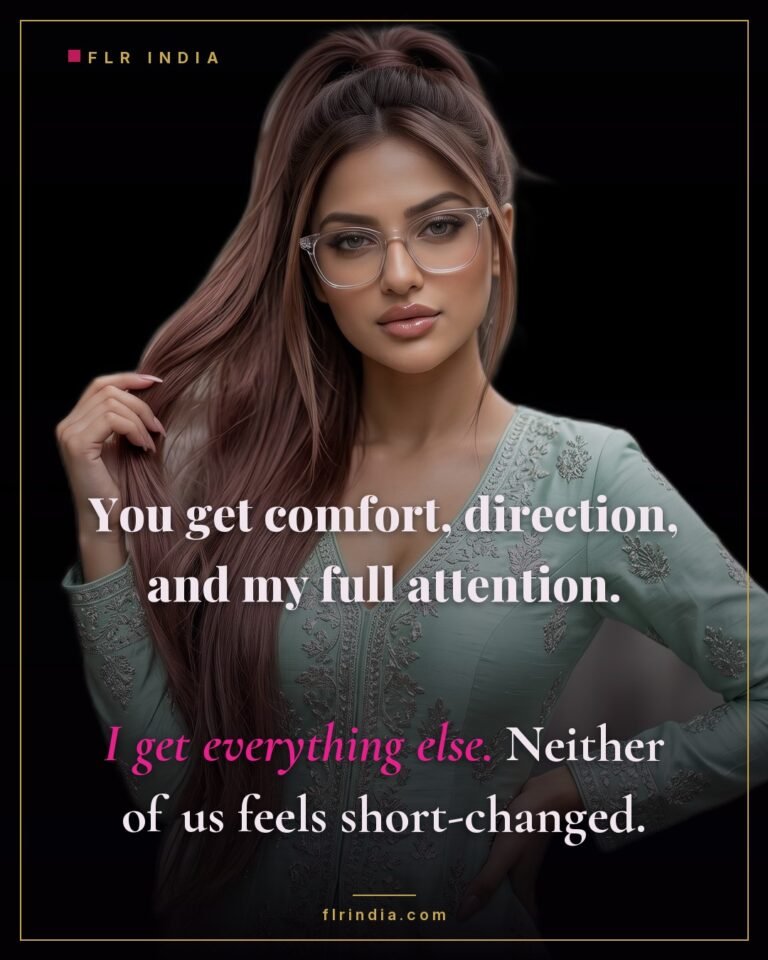 Femdom caption — the trade in a female led marriage suits them both.