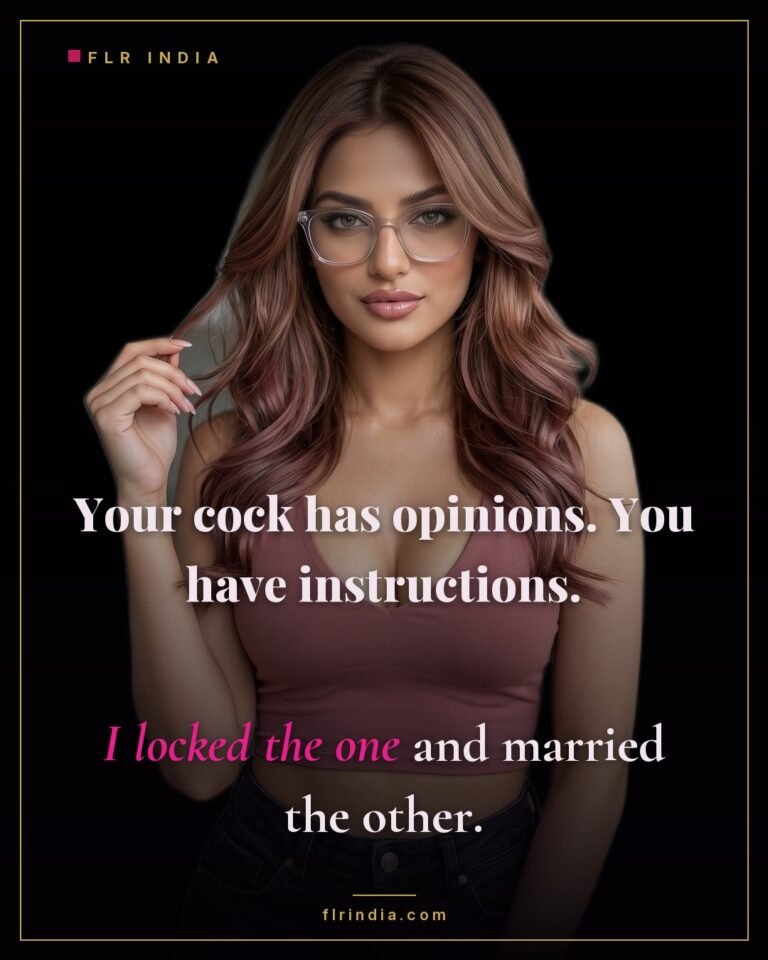 Femdom chastity caption — she locked his cock and kept the obedient man.