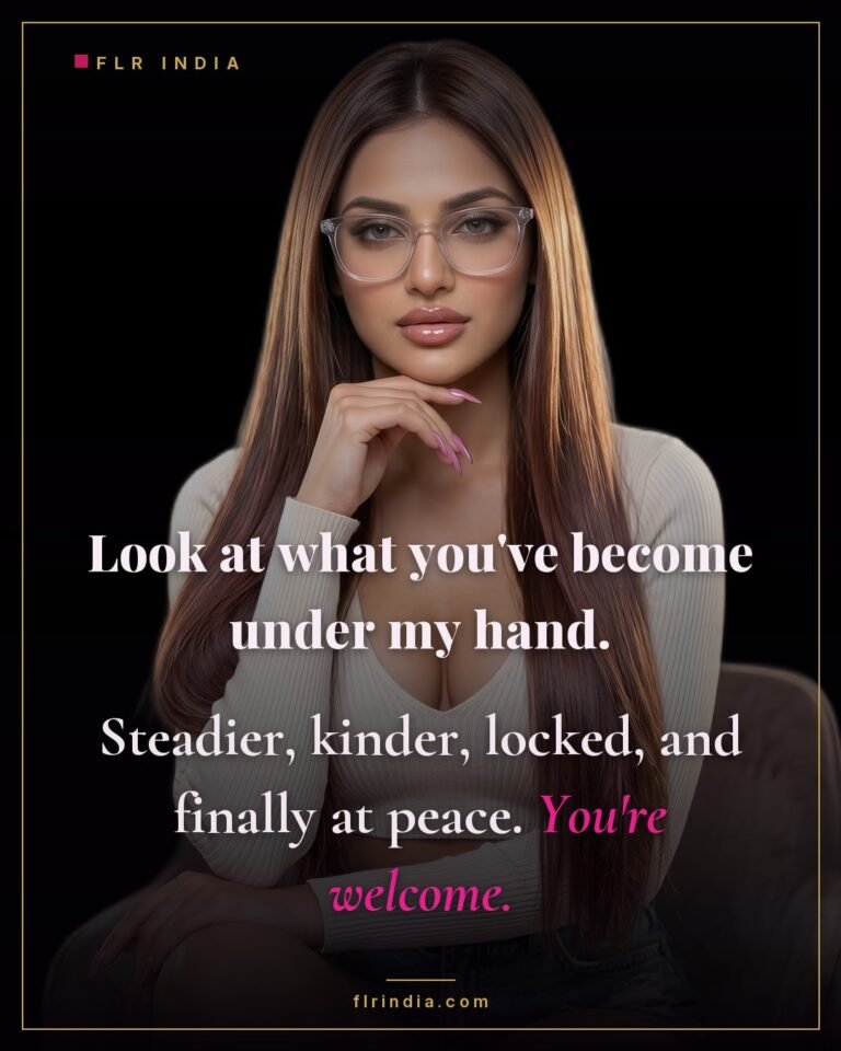 Femdom chastity caption — she has made him steadier, kinder and at peace.