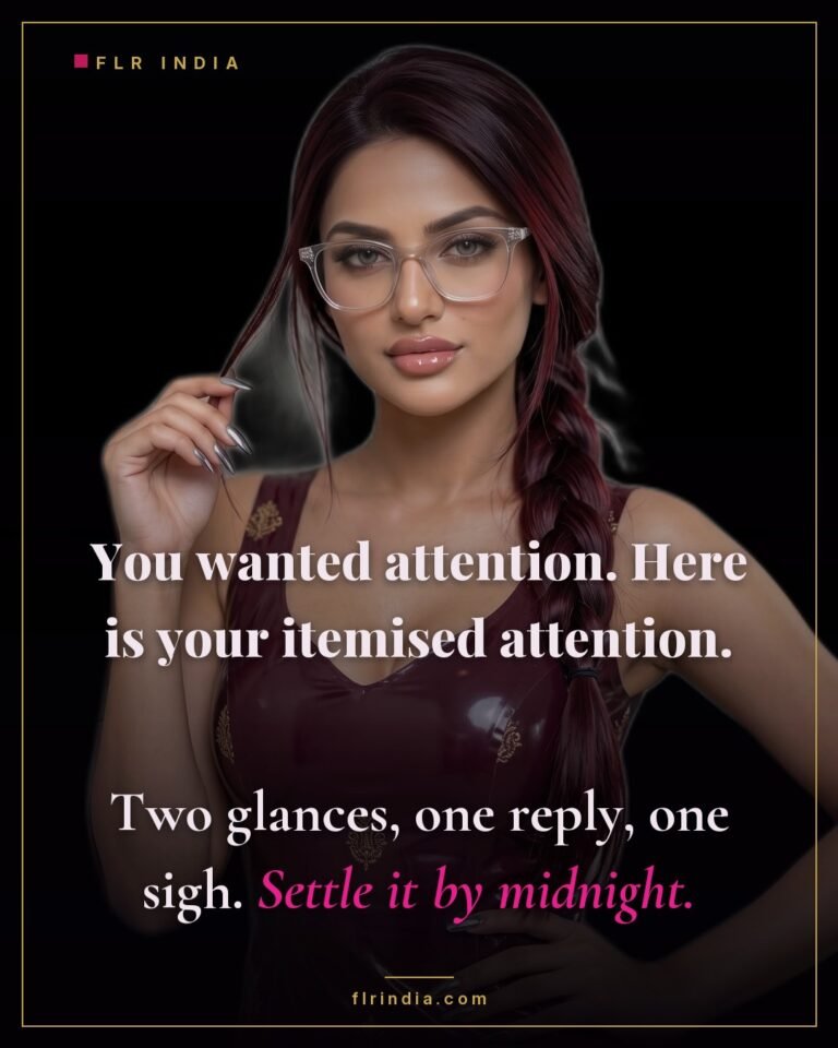 Findom caption — Goddess bills her paypig line by line for her attention.