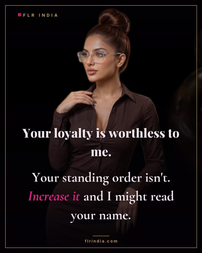 Findom caption — loyalty means nothing, the standing order means everything.