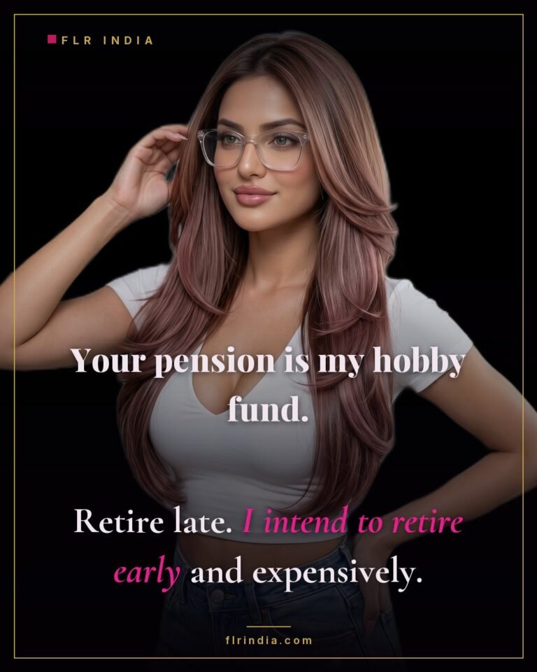 Findom caption — Goddess spends her cash slave's retirement on herself.