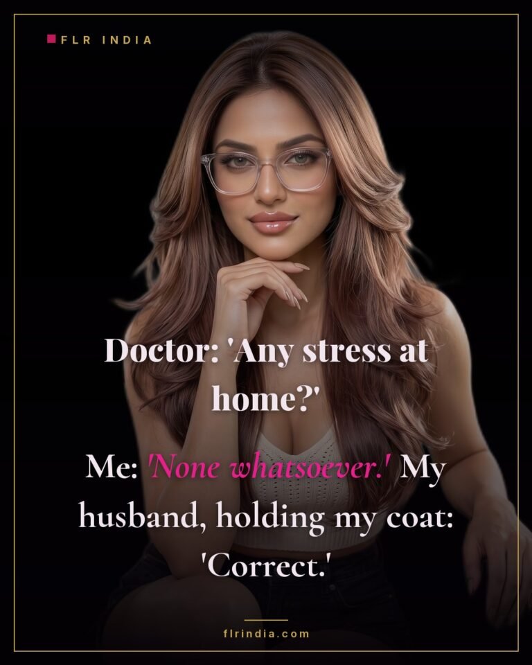 FLR meme — the doctor asks about stress at home and both of them agree there is none.
