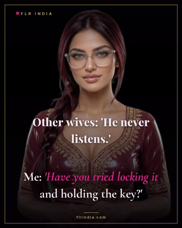 FLR meme — her advice to wives whose husbands don't listen.