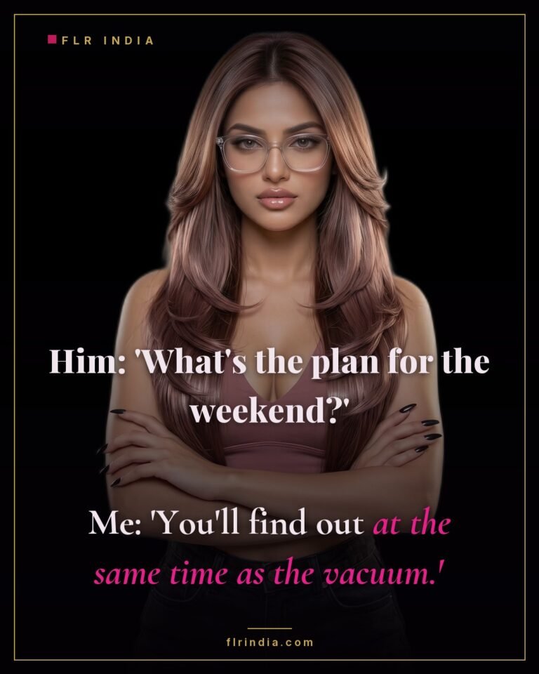 FLR meme — the weekend plan is chores and he finds out when they start.
