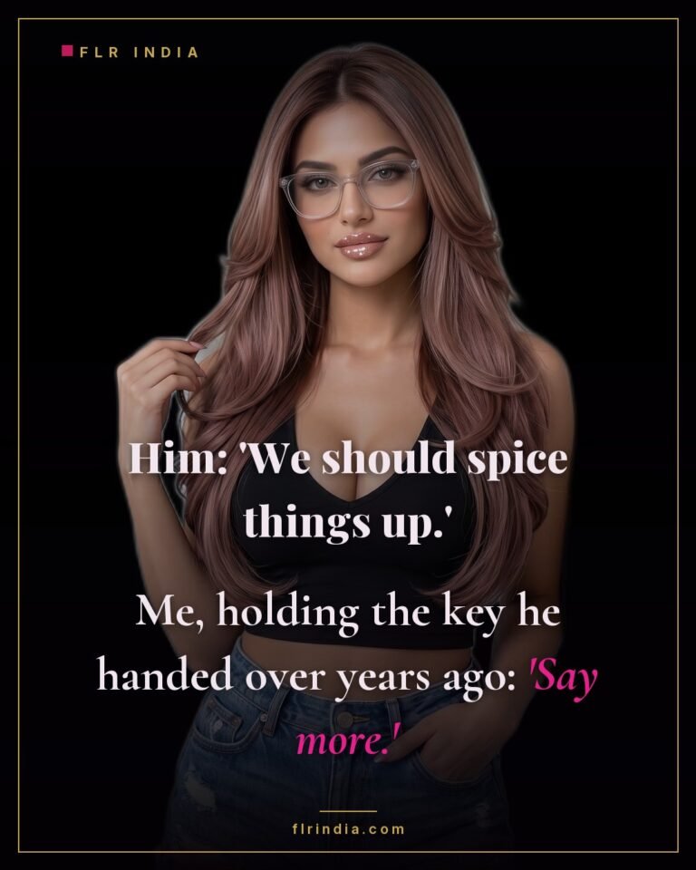 FLR meme — he suggests spicing things up to the woman already holding his key.