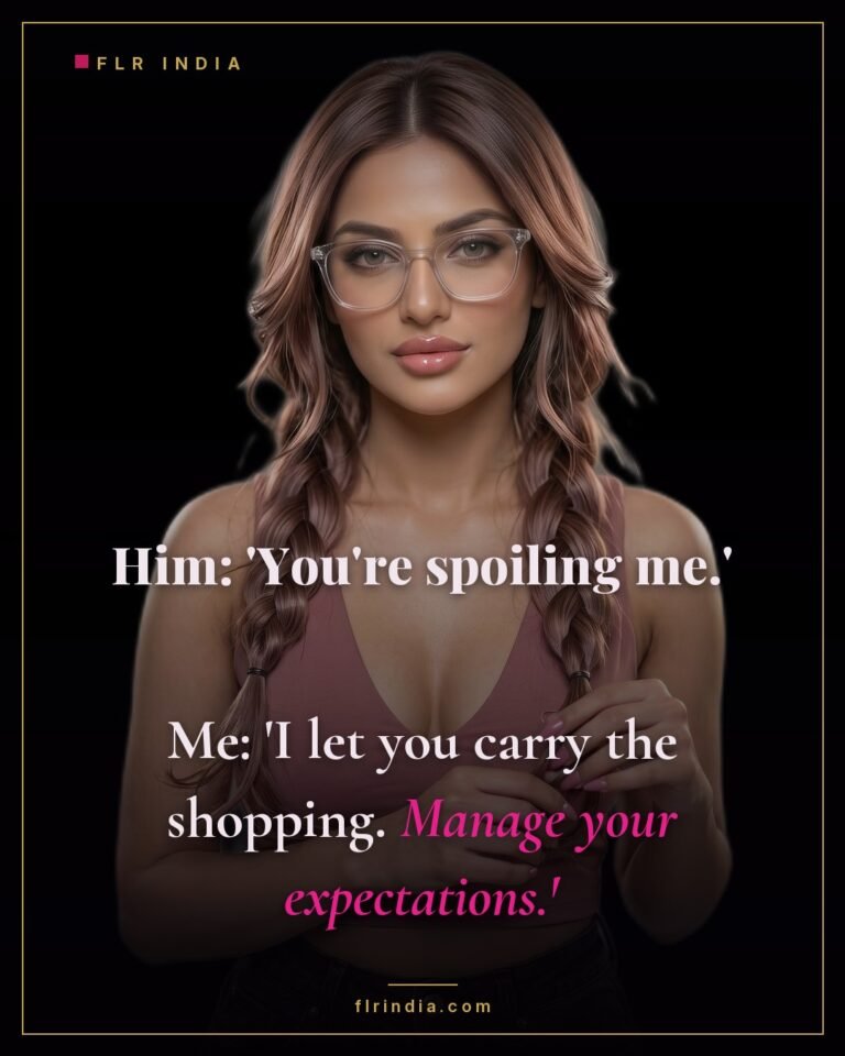 FLR meme — carrying the shopping counts as being spoiled in this house.
