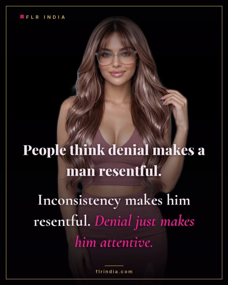 FLR tips caption — inconsistency causes resentment, not orgasm denial.