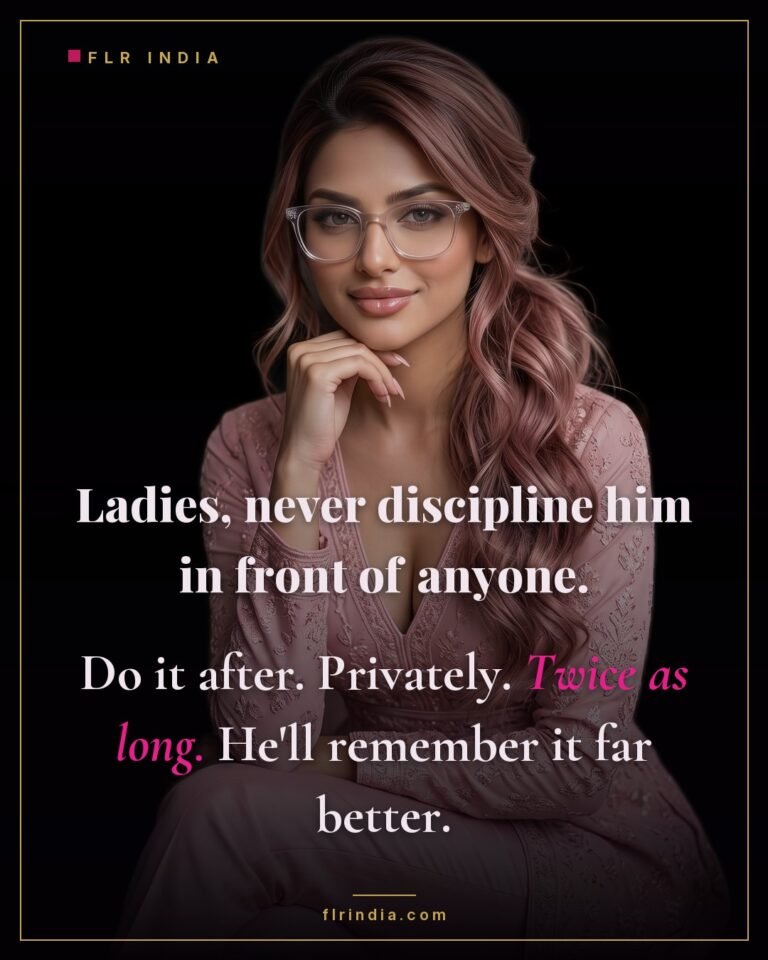 FLR tips caption — private correction works better than public discipline.