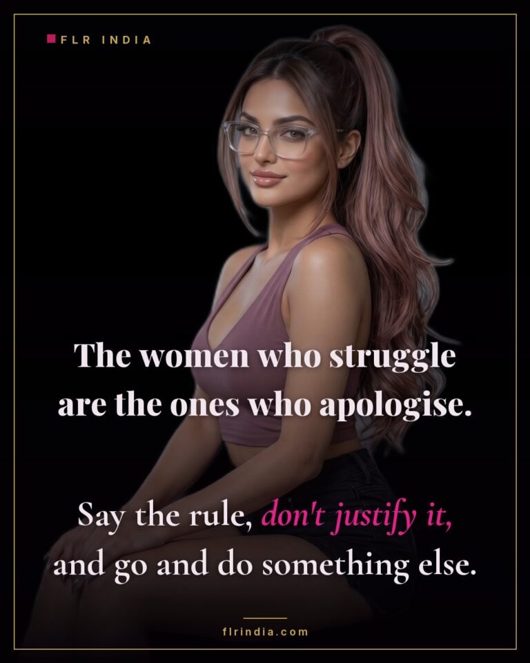 FLR tips caption — stating a rule without justifying it is what makes it hold.