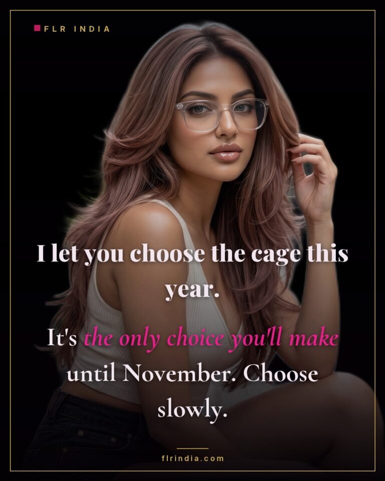 Locktober caption — picking the chastity cage is his last decision of the month.