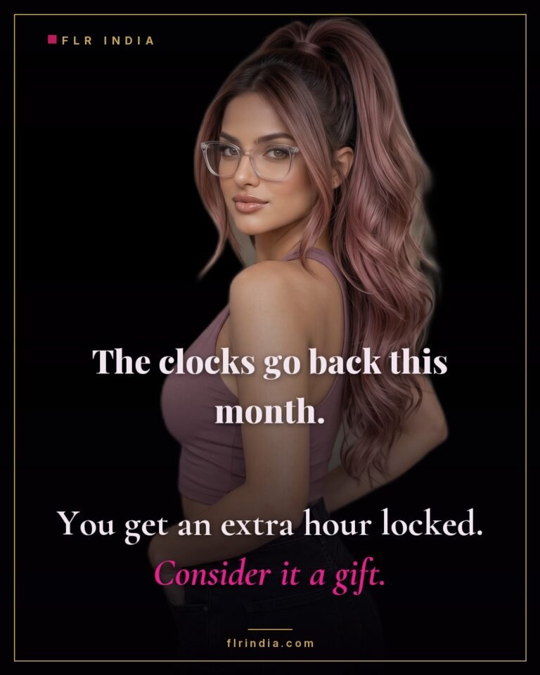 Locktober caption — the clocks going back adds an extra hour to his lock.