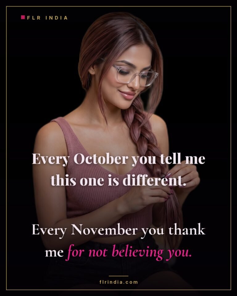 Locktober caption — he claims each Locktober will be different and thanks her afterwards.