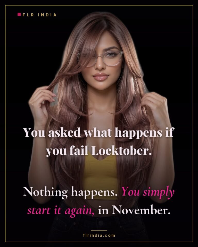 Locktober caption — failing Locktober just means starting the month over.