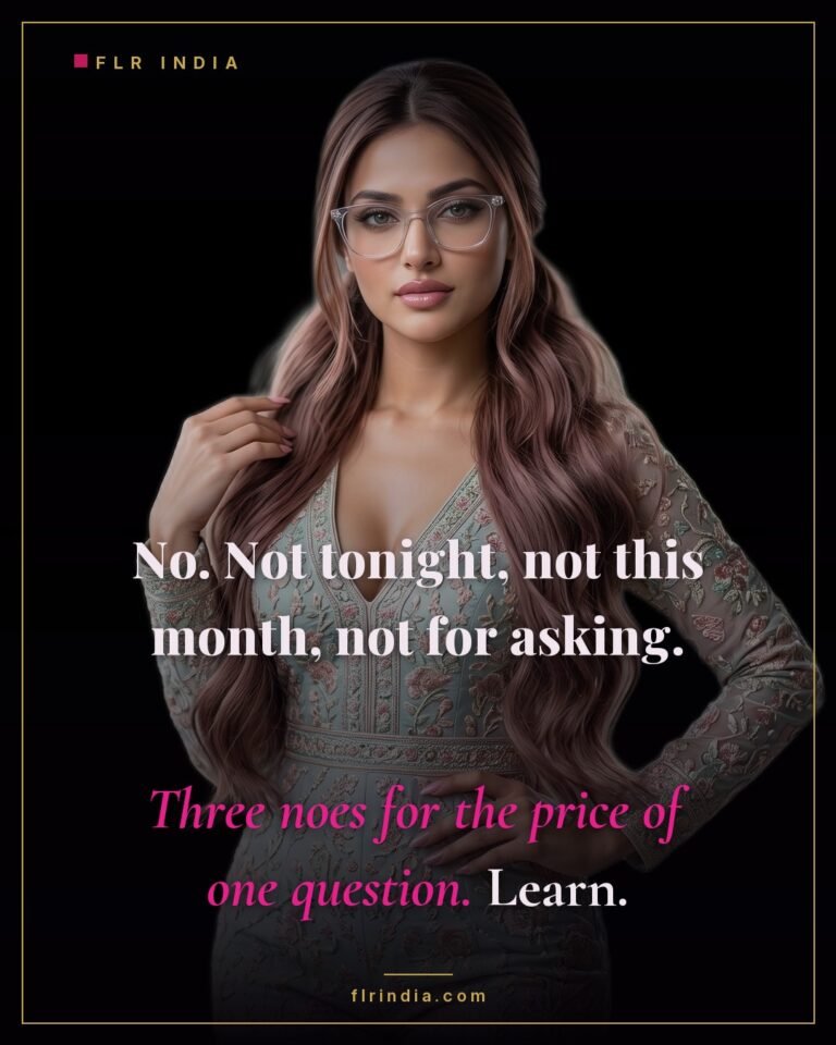 Orgasm denial caption — one request earns him three separate refusals.