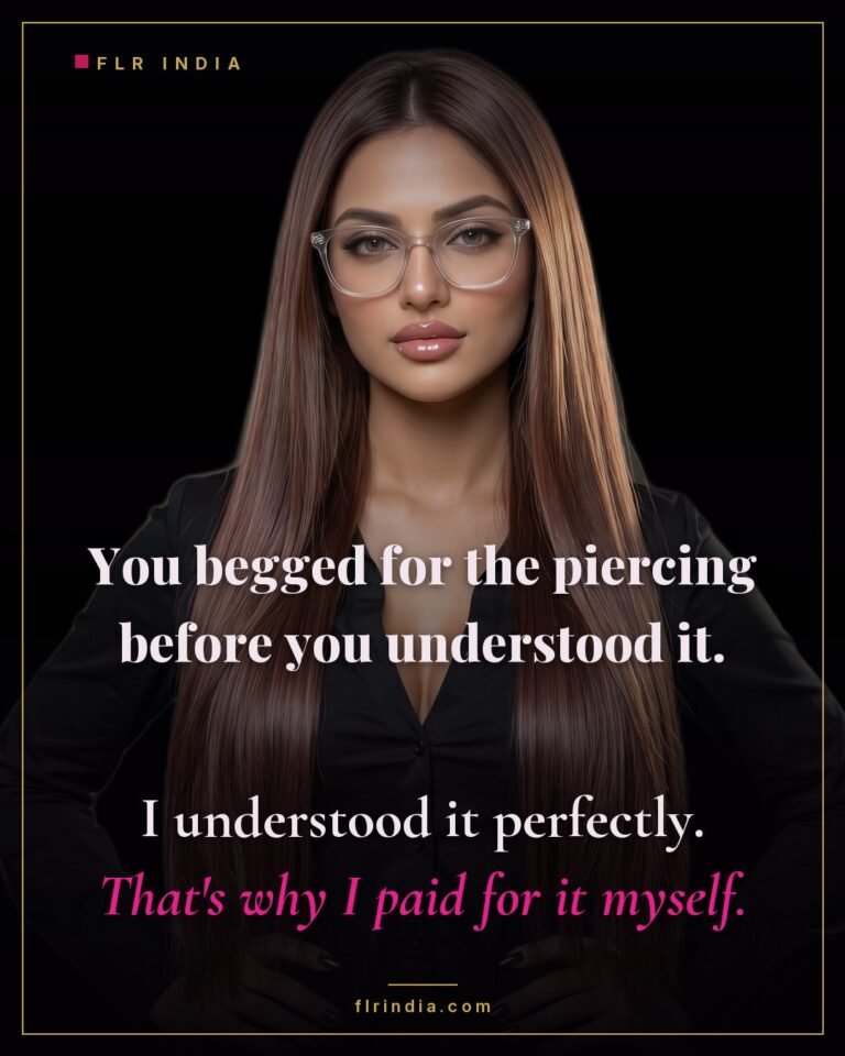 Prince Albert chastity caption — she paid for the piercing knowing exactly what it enabled.
