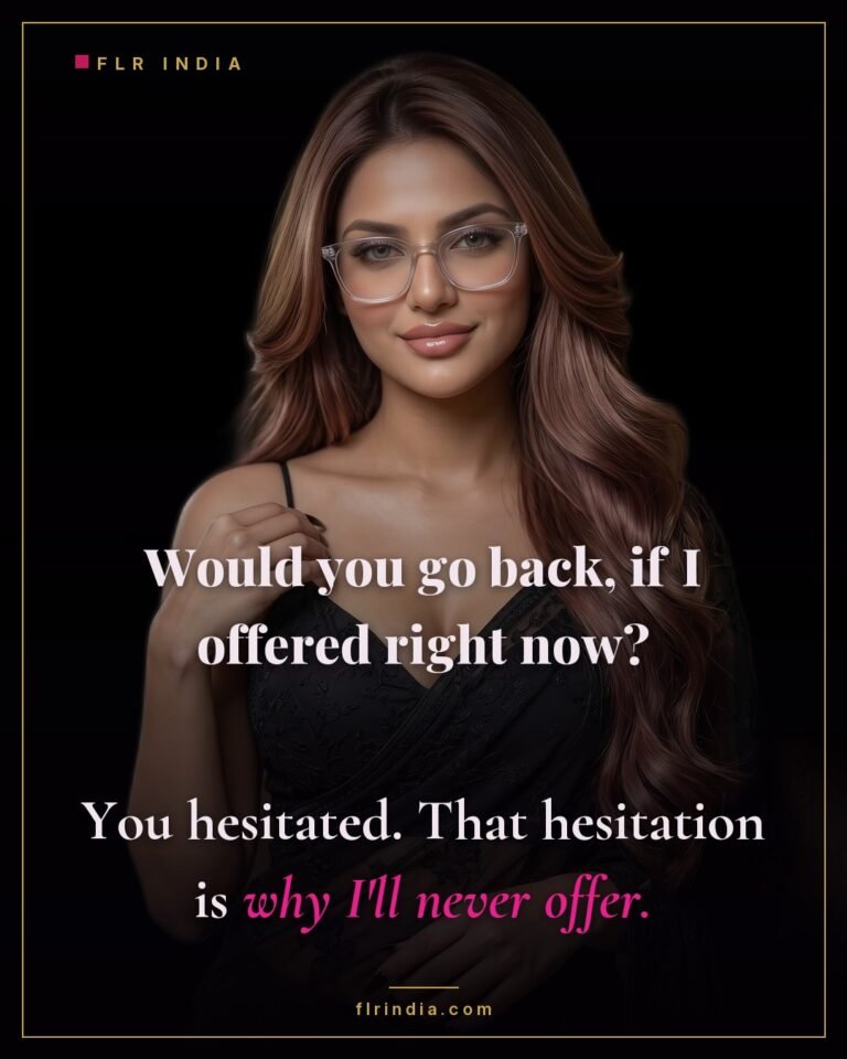 Pussy free caption — his hesitation proves he wants to stay without access.