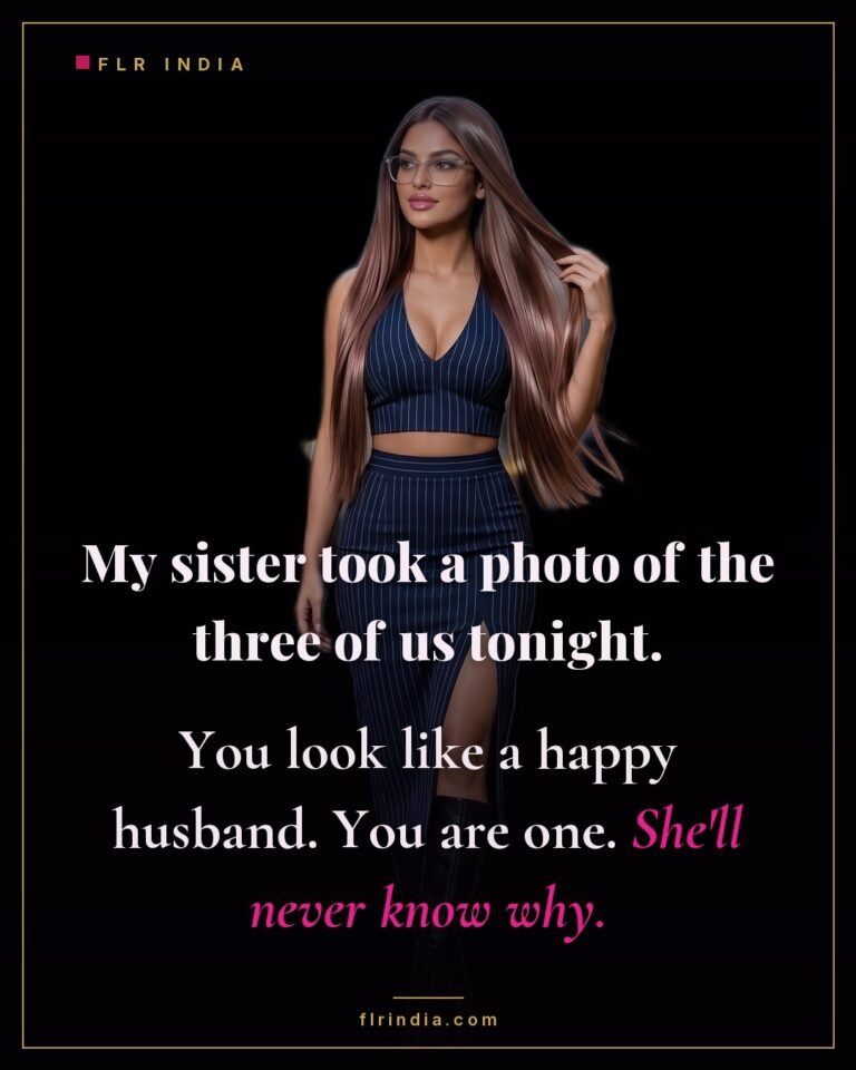 Secret sister caption — the family photo hides what makes him happy.