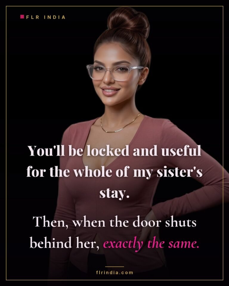 Secret sister caption — nothing about his arrangement depends on the guest.